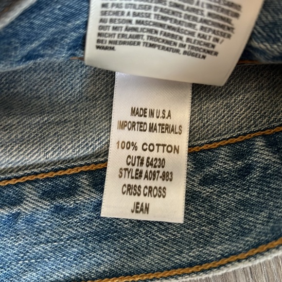 Agolde Criss Cross Upsized Jean - Suburbia, Size 23 - Picture 5 of 5